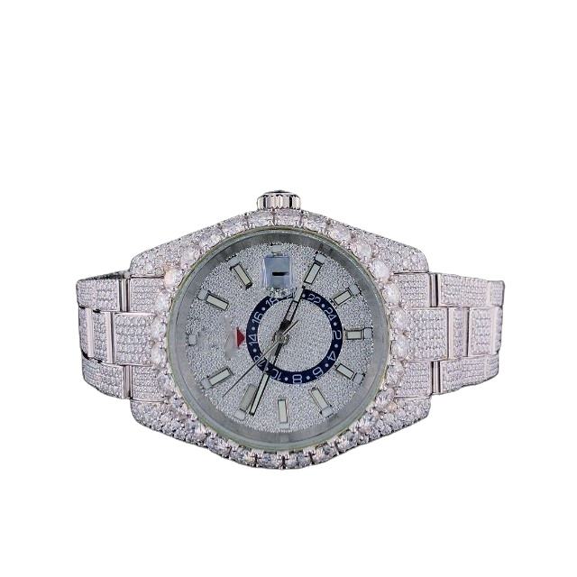 Wholesale Hip Hop Iced Out Diamond fashion Jewelry VVS Moissanite Men Watches Full Bling Mechanical Moissanite Wrist Watches