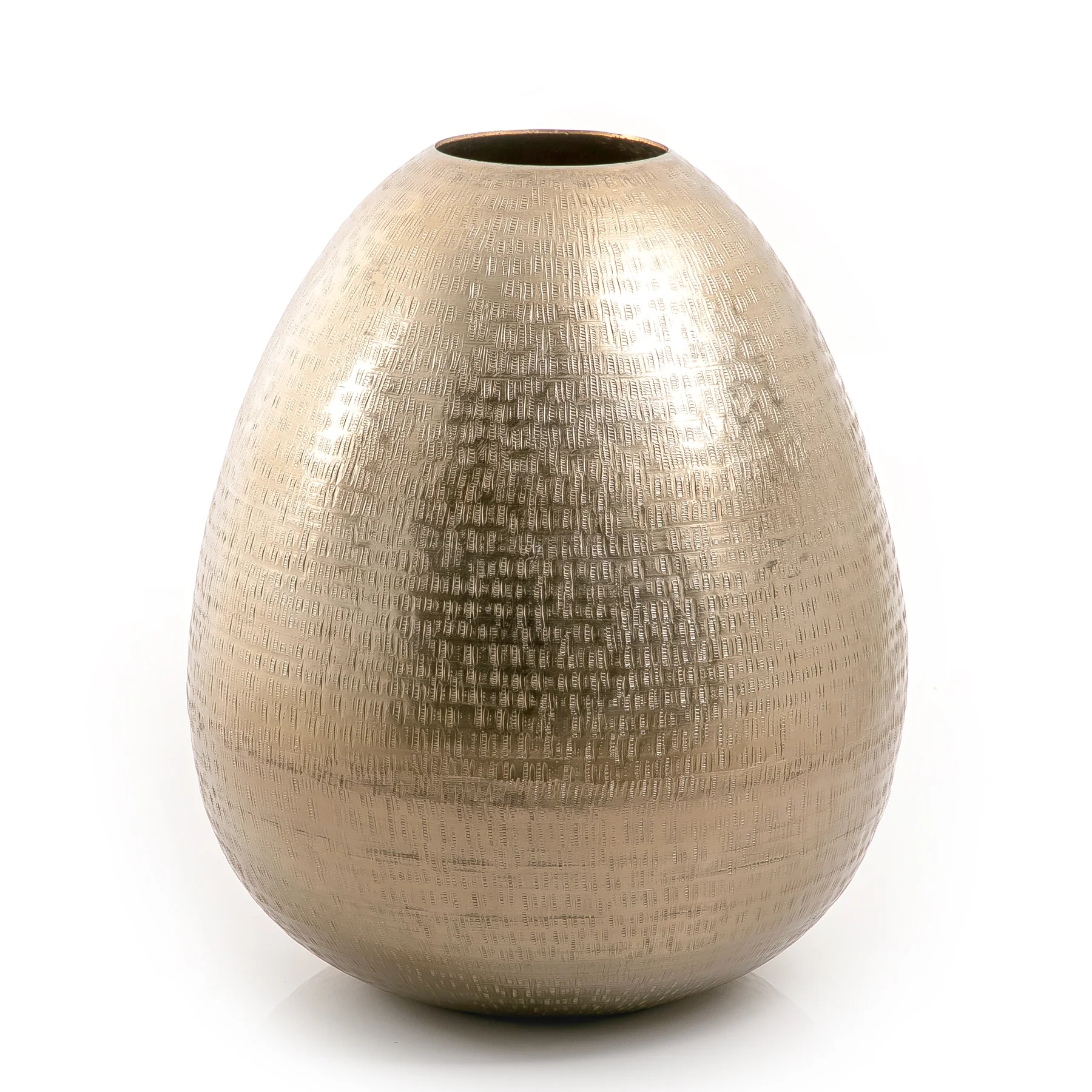 Rice Hammered Flower Vase Home & Hotel Corner Decoration Metal Gold Color Flower Pot High Standard Quality Home Decor Appliance