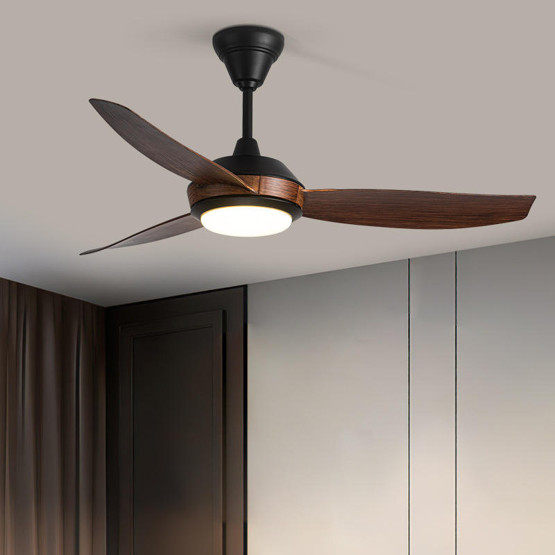 46 Inch Restaurant Home Remote Control Decorative Led Dimmable Ceiling Fan With Light