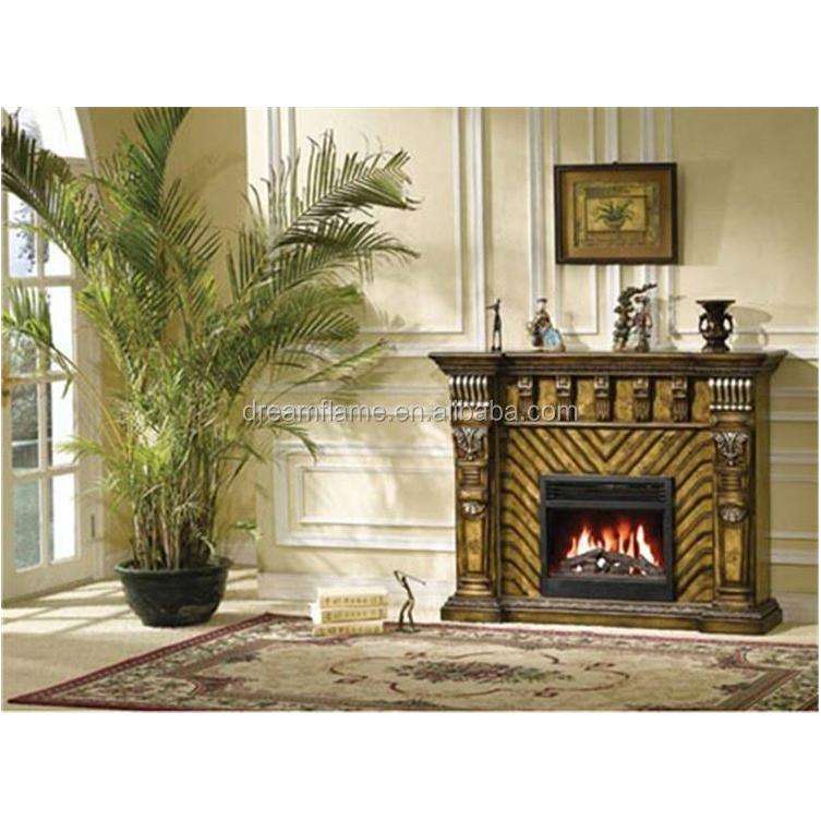 Fireplace Decorative Insert Pellet Stove Water Vapor Mounted Living Room Smart Home Cast Iron Console Flame Decor Fireplace Led