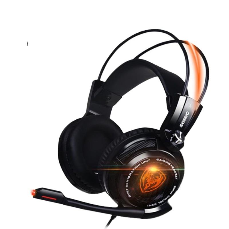 Gaming Headphone 7.1 Sound Over-ear Vibration Headset Earphones USB with Microphone Computer Original Brand Somic G941