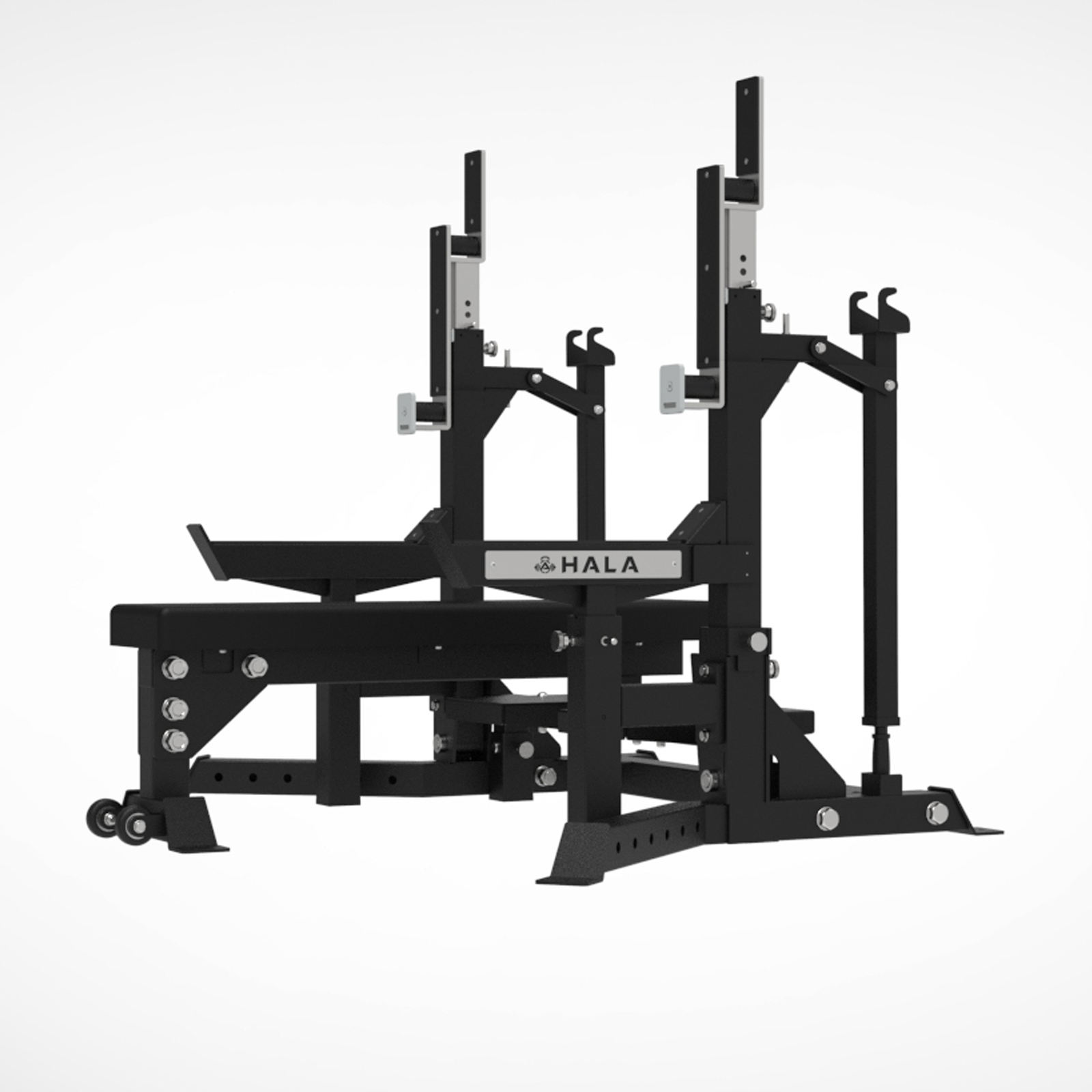 HALA-WB-2219 Strength Training Gym Equipment Bench Press Barbell Squat Rack Gym Weight Lifting Bench