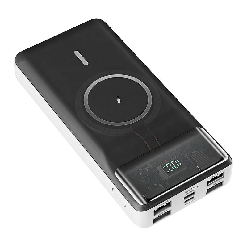 KONFULON 2023 New Products 20000mah wireless mobile phone charger fast charging phone accessories with mobile phone holder