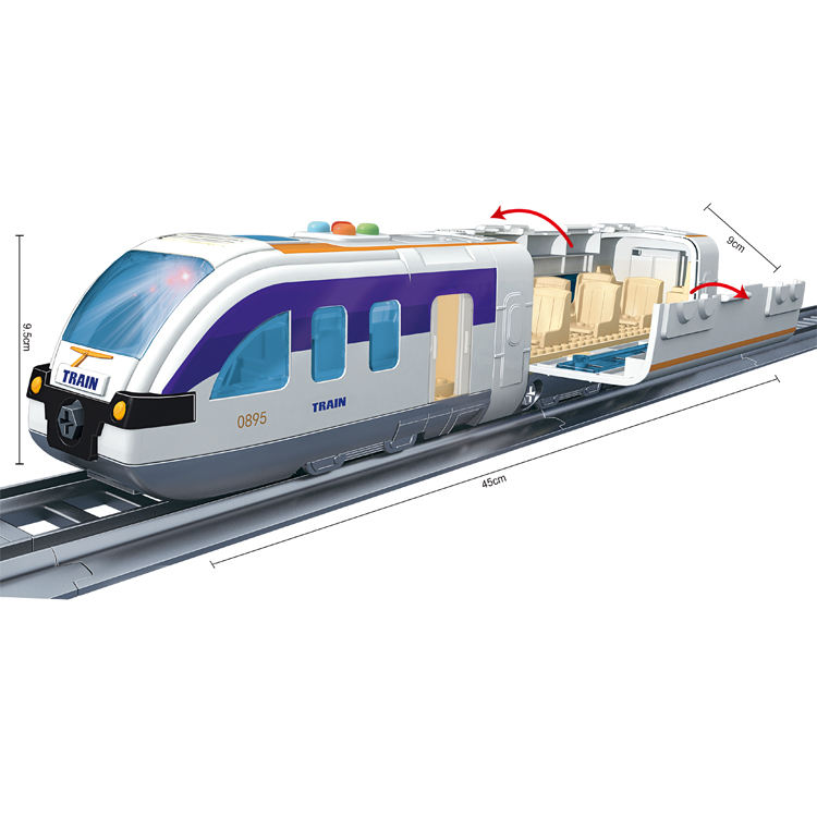 79pcs High quality subway car toy high-speed rail train DIY assemble block car toys for kids