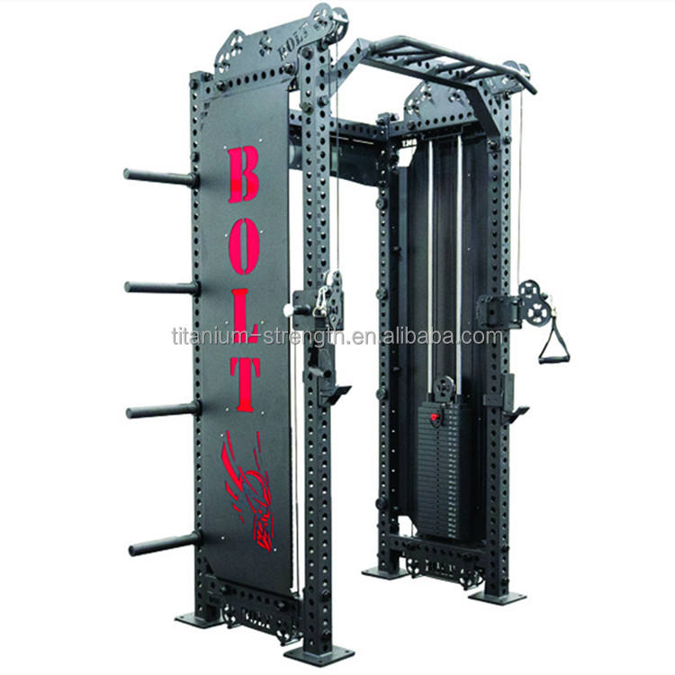 Titanium Gym Exercise Multi Function Station Equipment Smith Machine with Weight Stack