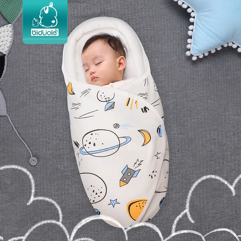 Swaddle towel cotton spring and summer newborn sleeping bag baby anti-startle blanket baby products