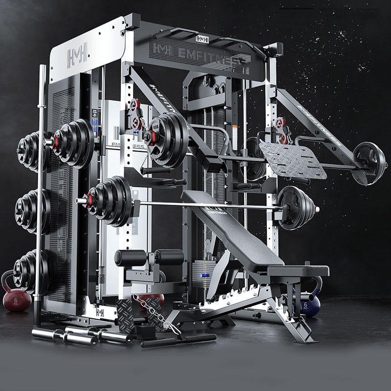 SK Gym Fitness Equipment Multi function Gym Equipment Smith Machine and Cross Cable Power squat rack