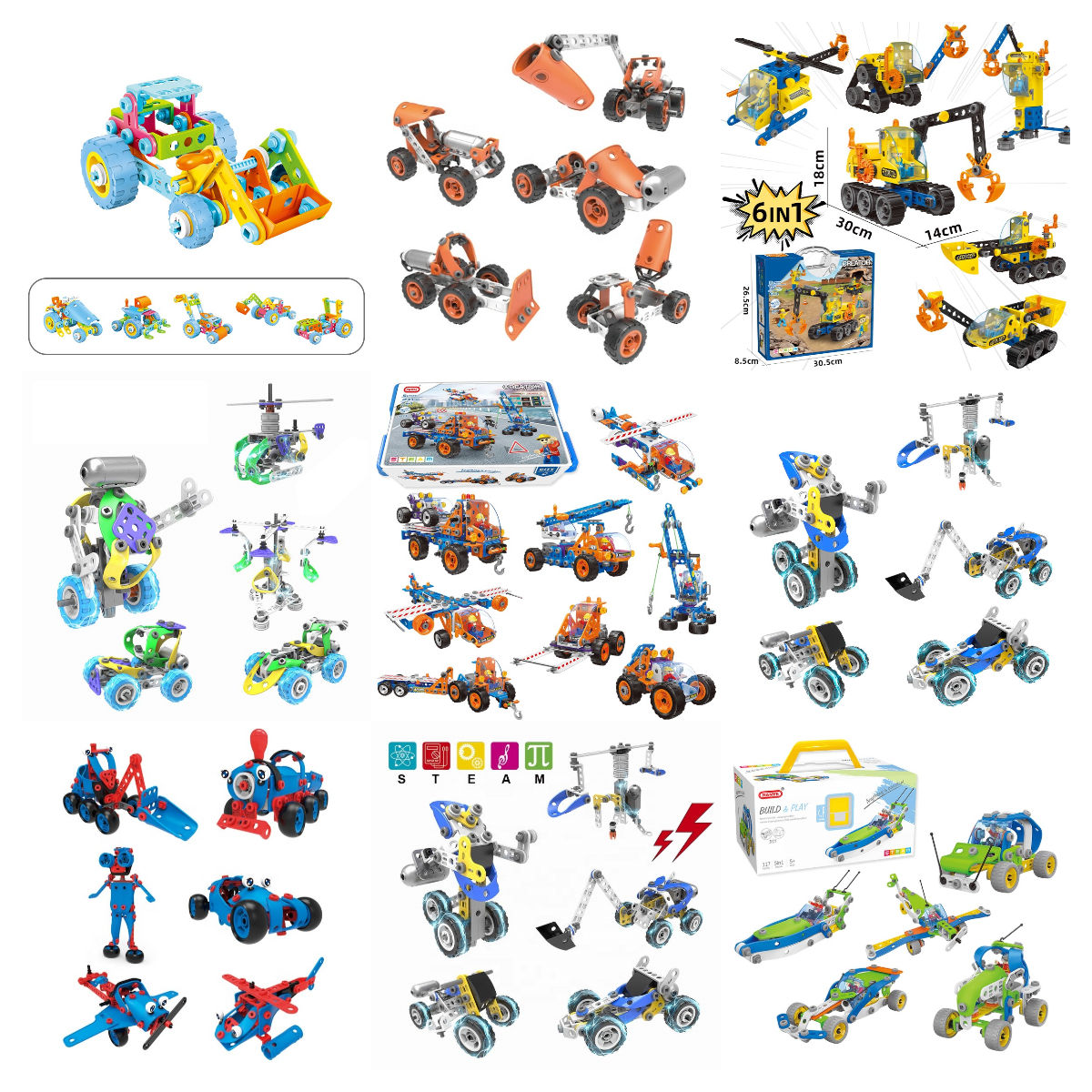 Kids Learning materials Soft Build And Play DIY 3D Puzzle Educational Building Block Toys For Kids