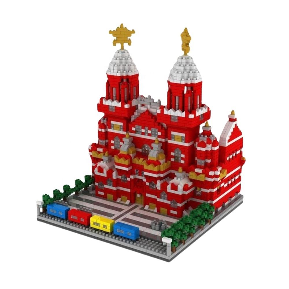 Customized Building Nano Toy Building Blocks DIY 3D Puzzle Toys Moscow Red Square High end Custom Toy Building Blocks