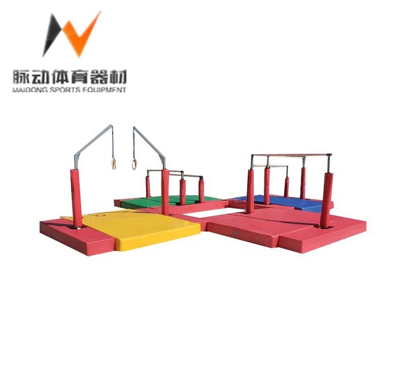 Professional horizontal bar hanging ring high and low bar combination children's fitness training equipment high-end happy gymna