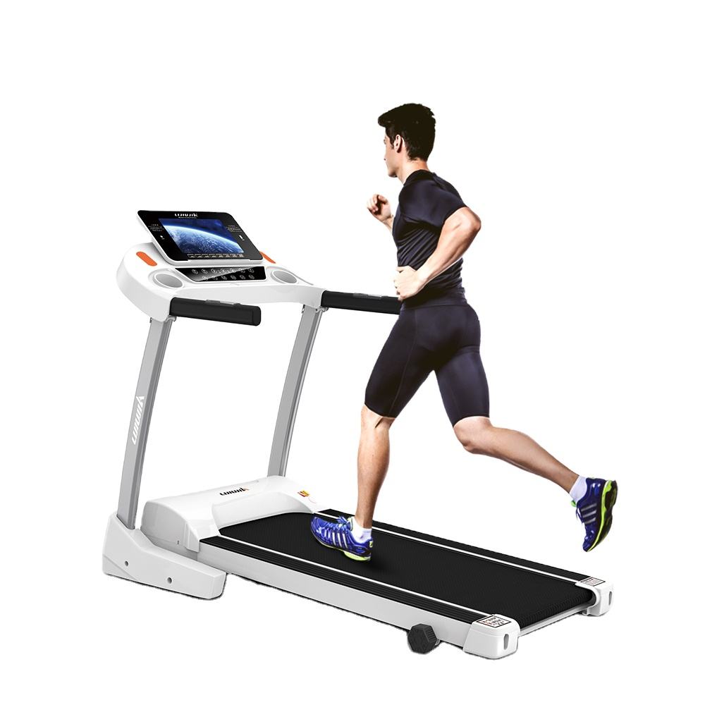 Lijiujia LCD high end screen multi-function treadmills 1.75HP machine foldable electric cheap fitness equipment