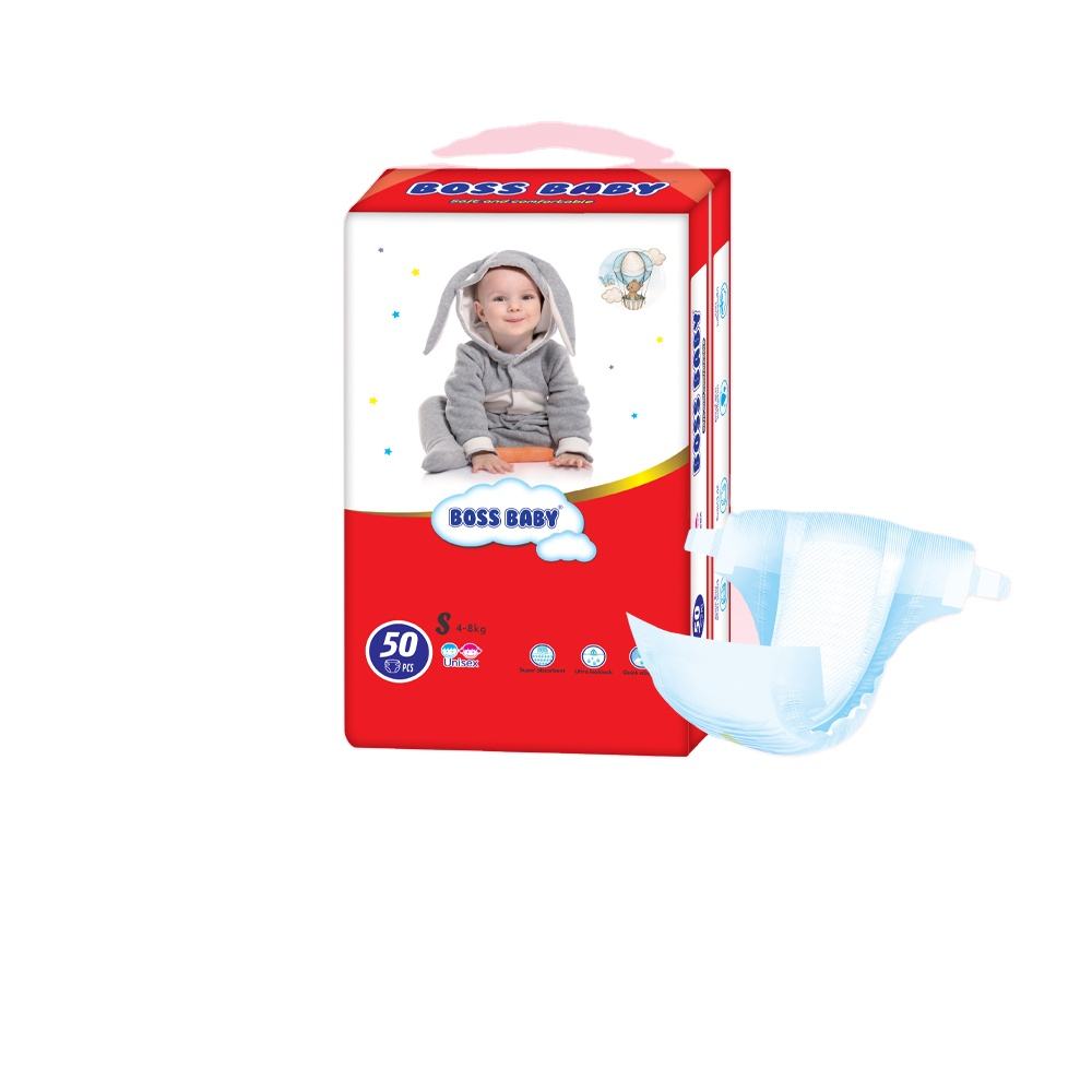 Baby Diaper Stock Cheap Wholesale Second Grade Baby Daipers OEM Nappy Factory Disposable Cotton Baby Products Printed