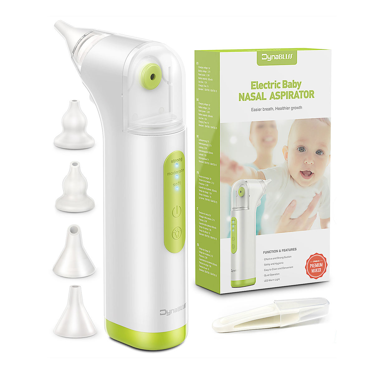 EN Ultra-low price high quality baby nose sucking portable nasal aspirator electric 3 modes adjustable cheap baby supplies