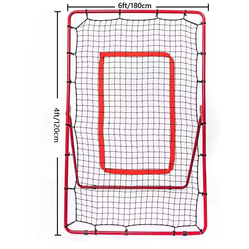 Indoor/Outdoor Portable 6*4ft Training Equipment for Baseball Basketball Tennis with Bounce Walls Backboards for Sports Training