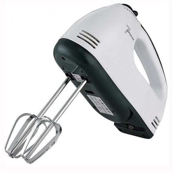 Speeds Electric Egg Beater Hand Held Roasting Appliances Egg Mixer Kitchen Baking Tools Silver Home Decor Accessories