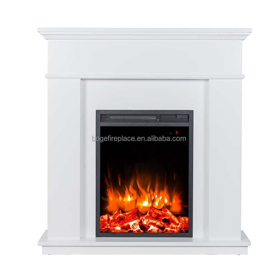 decorative electric fireplace with mantel