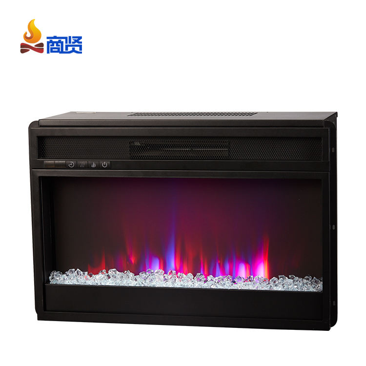 26'' Electric Crystal home decoration Fireplace with Infrared Quartz Electric Fireplace Insert Multi-color flame system