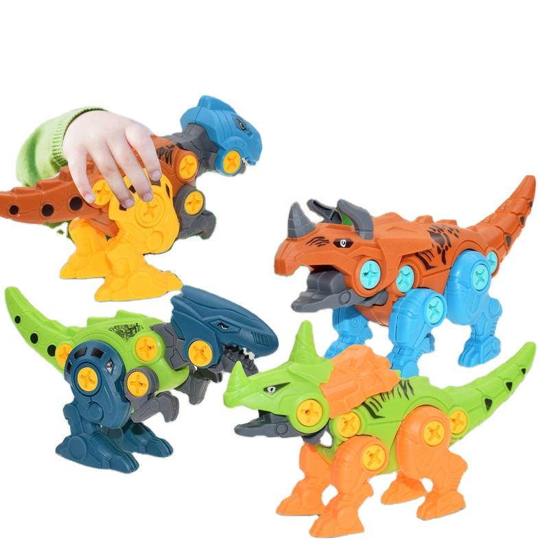 4 Types Nut Disassembly Dinosaur Egg With Screw Driver DIY Educational Toys For Children Boys Toys Kids