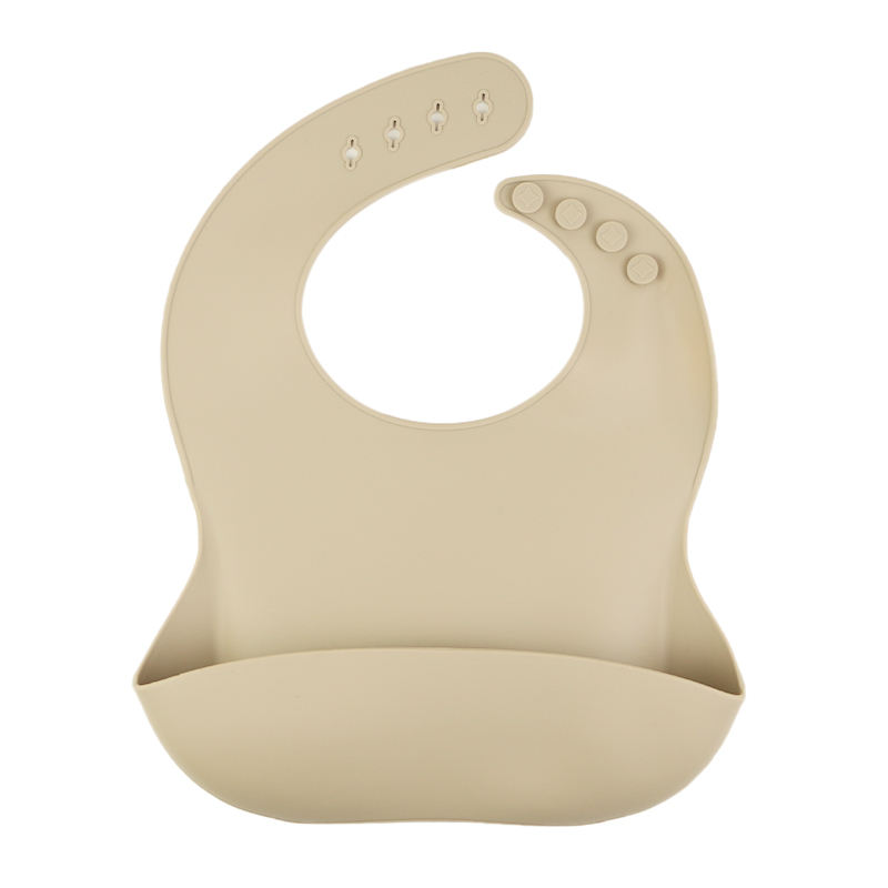 Modern Bibs Baby Products Food Grade Silicone Baby Bibs Adjustable Baby Water Proof Bibs with 4 Buckles