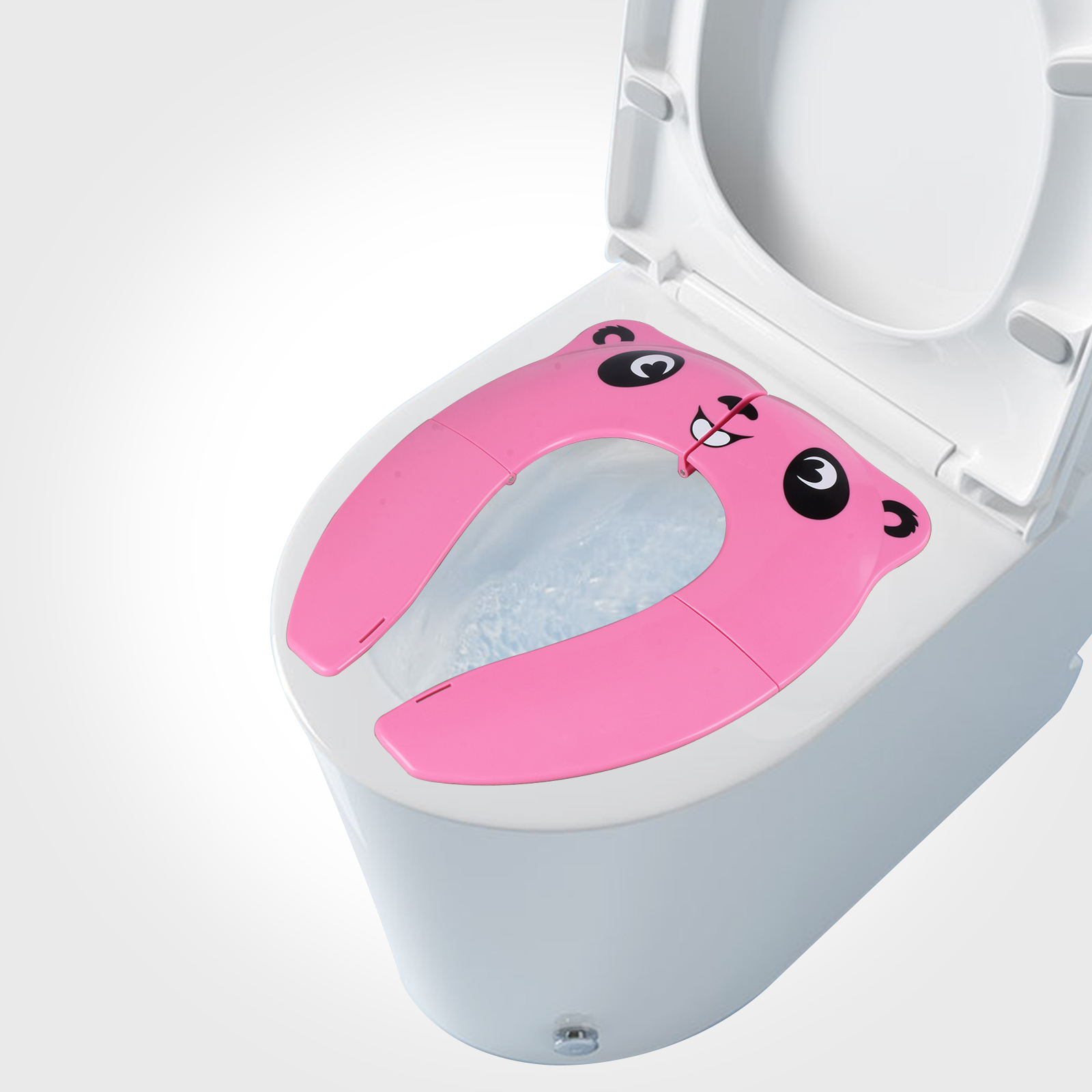 Portable Baby Folding Travel Potty Seat Toddler Urinal Cushion and Toilet Training Pad for Kid Product Children's Toilet Seat