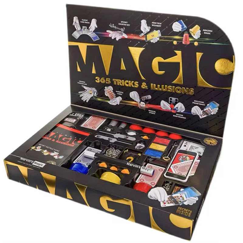 Magic Castle Gift Box Magic Props Set High-end Children's Educational Toys Magic Tricks Kit Effects Children Performance FullSet