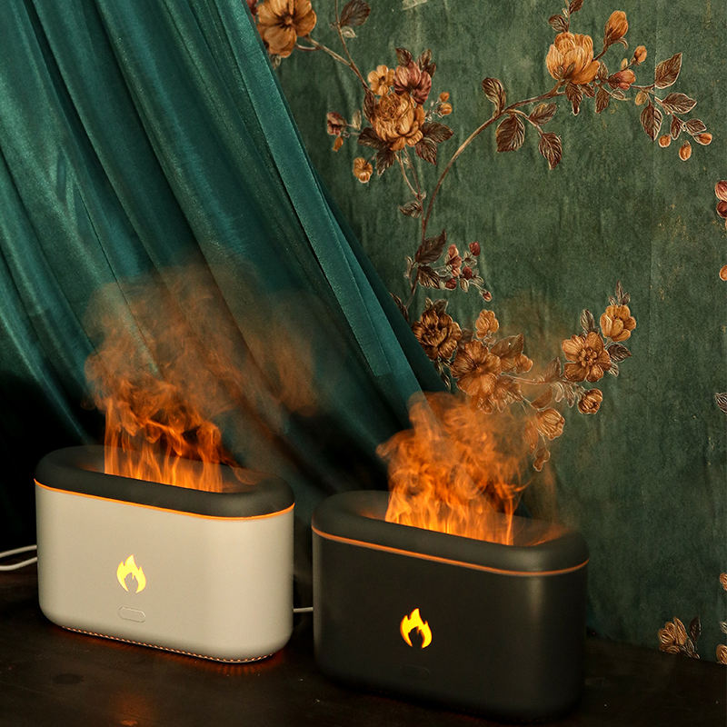 Home fragrance ultrasonic aromatherapy scent electric diffuser machine flame humidifier