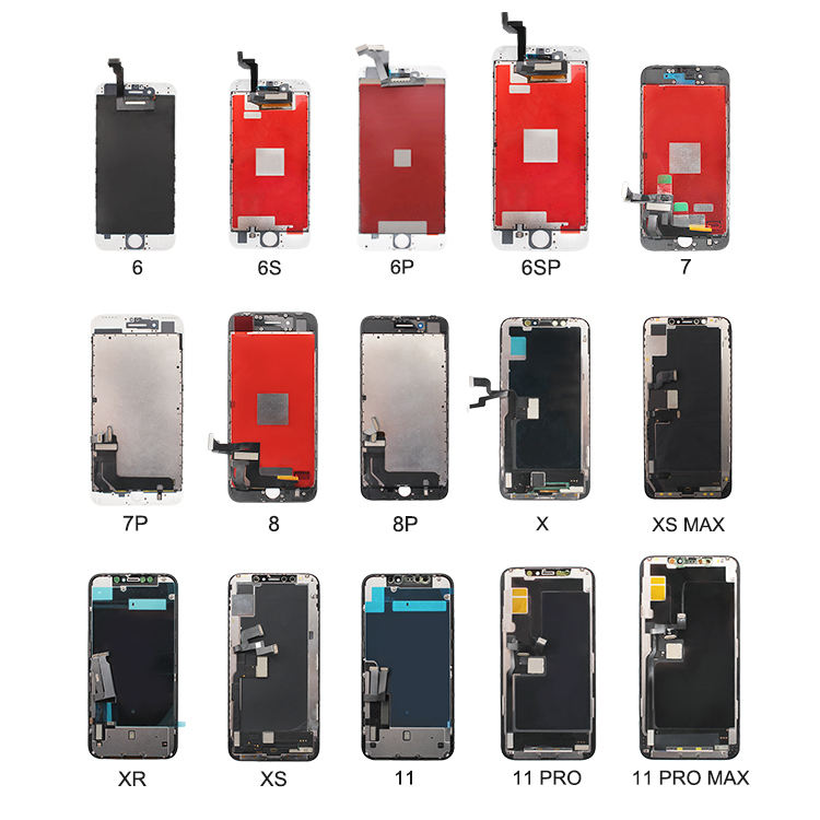 OLED Cell Mobile Phone Lcds For phones Lcd 6 6 Plus 6S 7 Plus X Xr 11 12 Touch Complete Display Screen Assembly Accessories