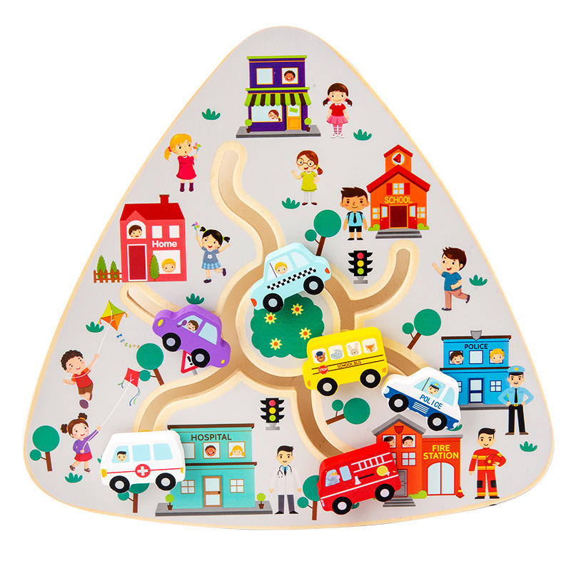 Children Montessori Early Education Maze Puzzle Toy Animal Digital Shape Match Interactive Game Educational Learning Toys