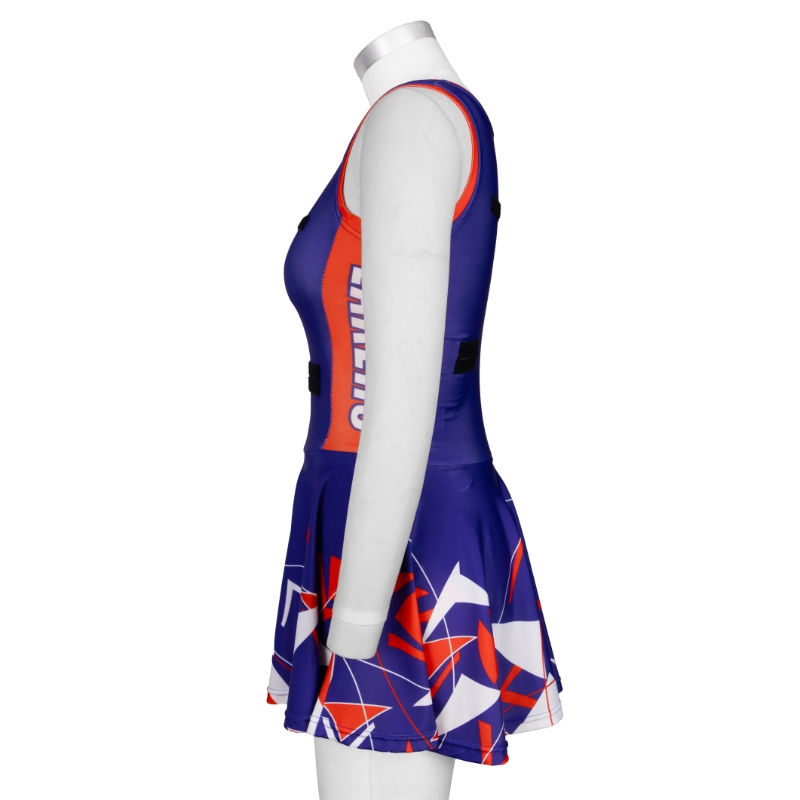 2024 New Netball Bodysuit Dress Customizable Logo Fashion Sports Netball Dress 