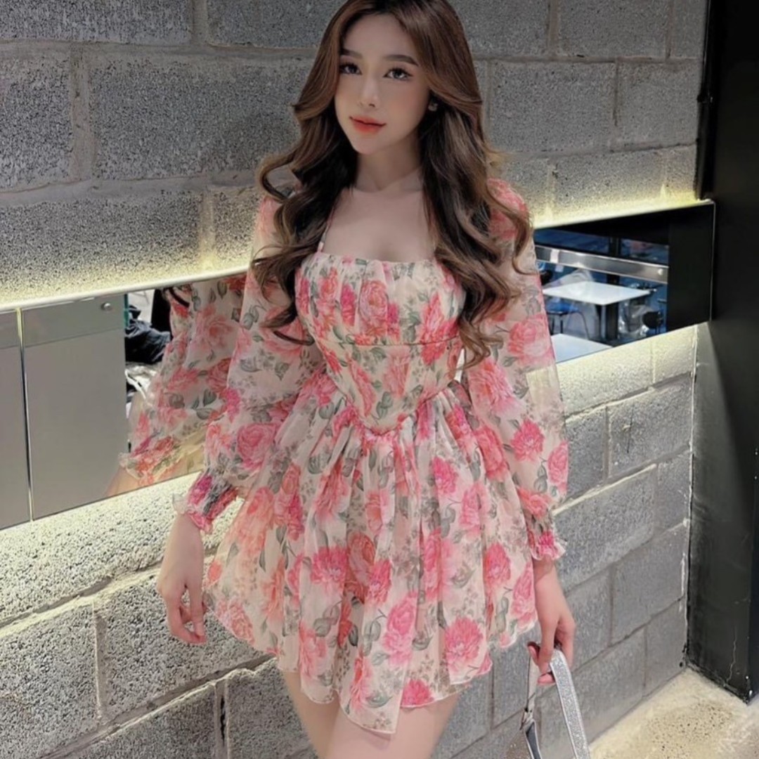 Flower Dress Dress For Women Casual Comfortable Odm Washable Each One In Poly Bag From Vietnam Manufacturer Body Dress 