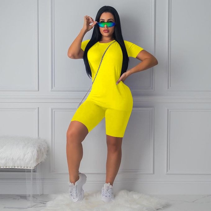 Custom Plus Size Women&#39;s Clothing 2 Piece Sets Workout Graphic Shirts Short Sets For Women Women Two Piece Set Summer 2023 