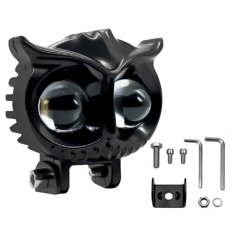 Popular Led Owl Motorcycle Lights Owl Design Dual Color Led Motorcycle Fog Light Led Car Light 
