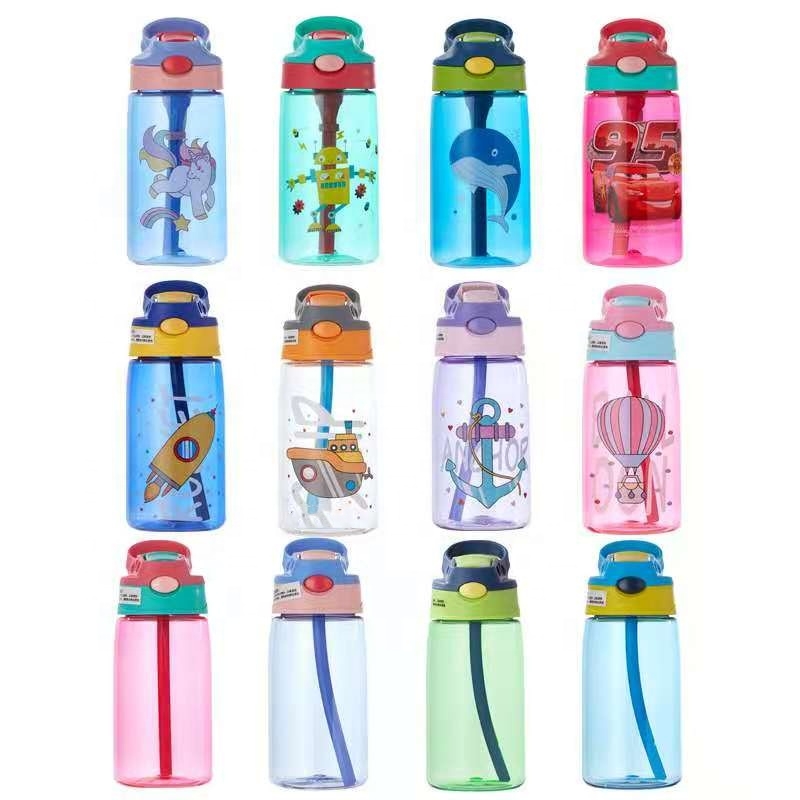Aohea Water Bottle Plastic Bpa Non-toxic Leak-proof Safe Children&#39;s Cup 