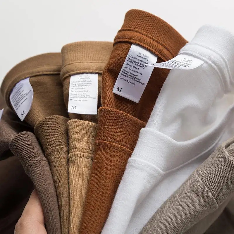 High Quality Cotton Custom T-shirt Blank Heavy Weight Oversized Heavyweight Tshirt For Men Printing Men&#39;s T-shirts 