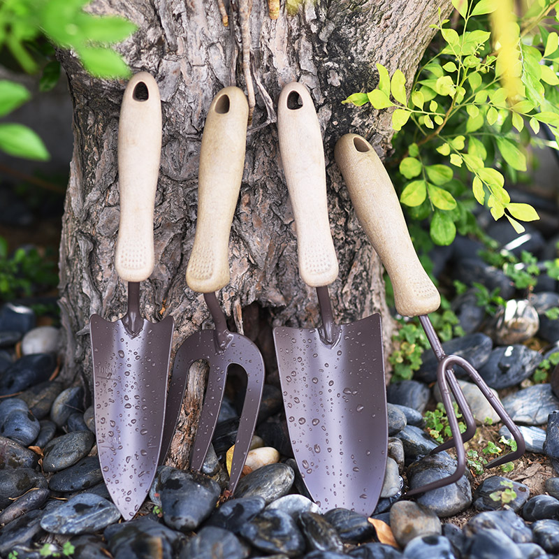 Wholesale Price Carbon Carbon Steel Head Trowel Transplanter Cultivator Weeder Gardening Tools Gift Set 