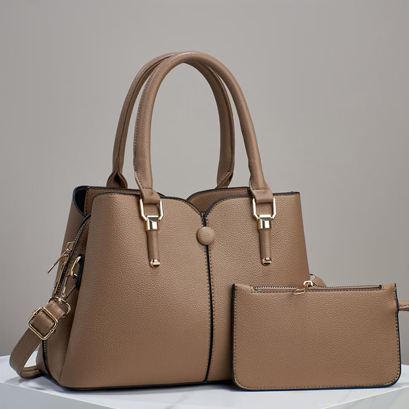 Women&#39;s Handbags Set Women&#39;s Hand Crossbody Shoulder Bag Big Women&#39;s Tote Bags Custom 2 Pieces Female Luxury Classic Handbag Set 