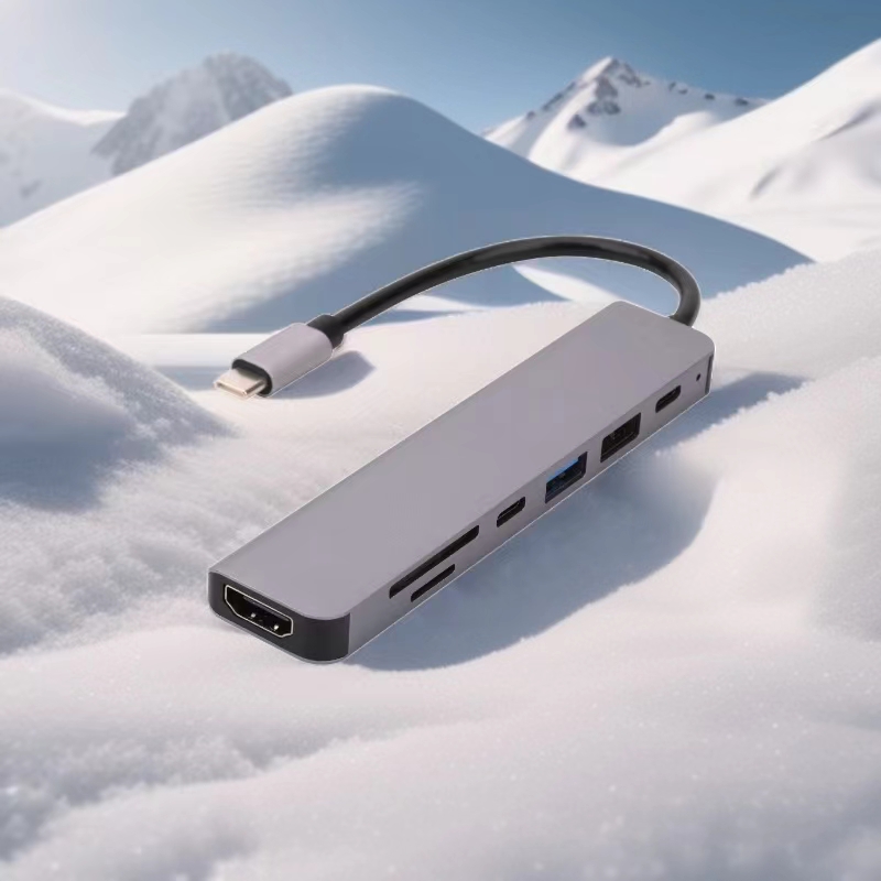 Multi-port Custom Oem Hub Type C Docking Station With Hd-mi+pd+type C+usb3.0 2.0 Delivery Charger Usb-c Adapter Hub For Laptop 