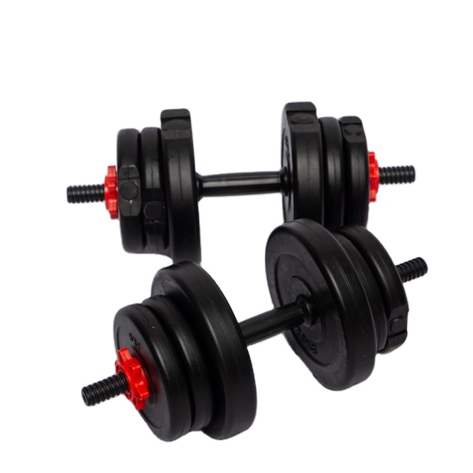 Wholesale Adjustable Concrete Cement Dumbbell Sets 10kg 20kg Exercise Fitness Equipment For Bodybuilding For Men And Women 