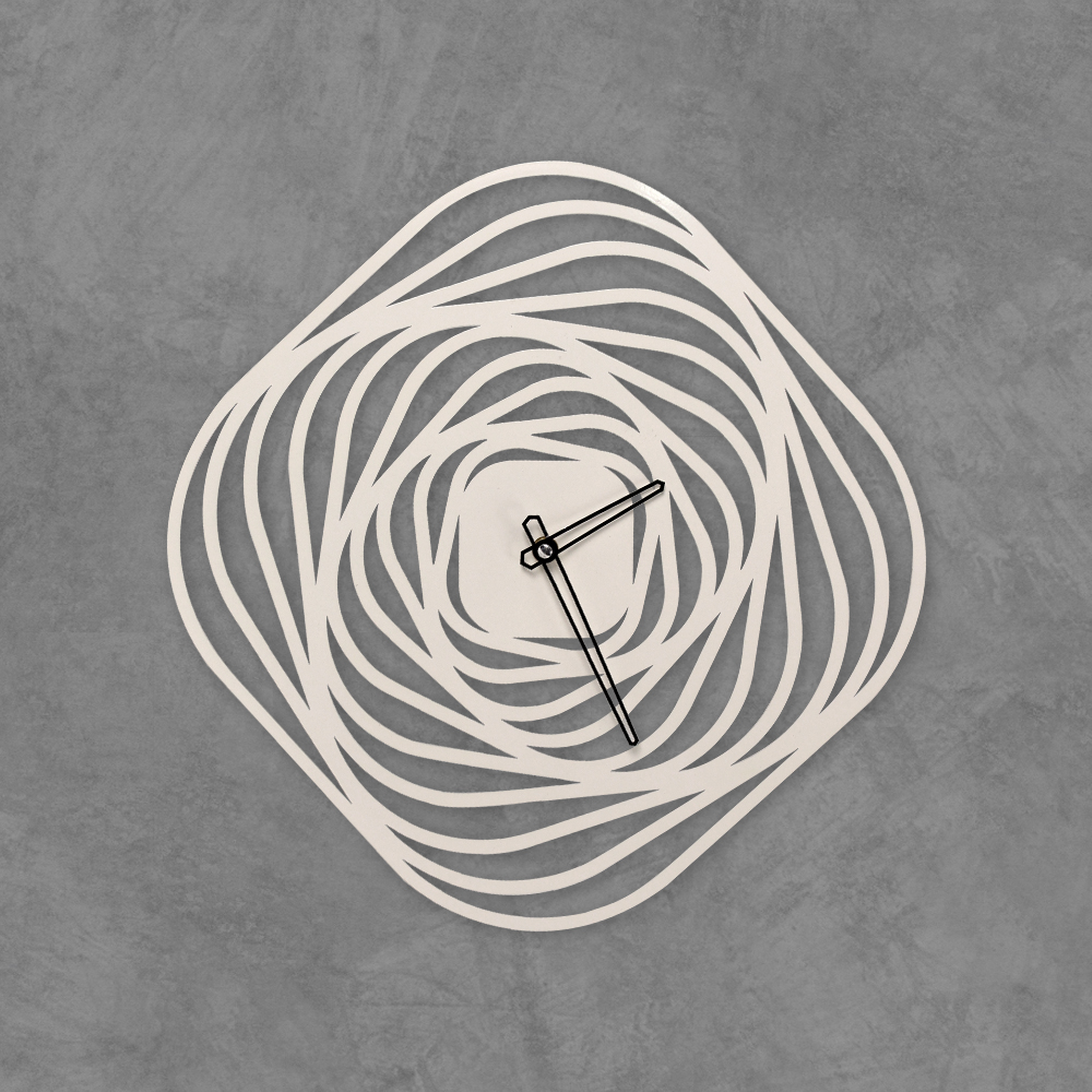 Minimalist Modern Wall Art Clocks Laser Cut Iron Needle Display Home Decor Wall Clock For Living Room 