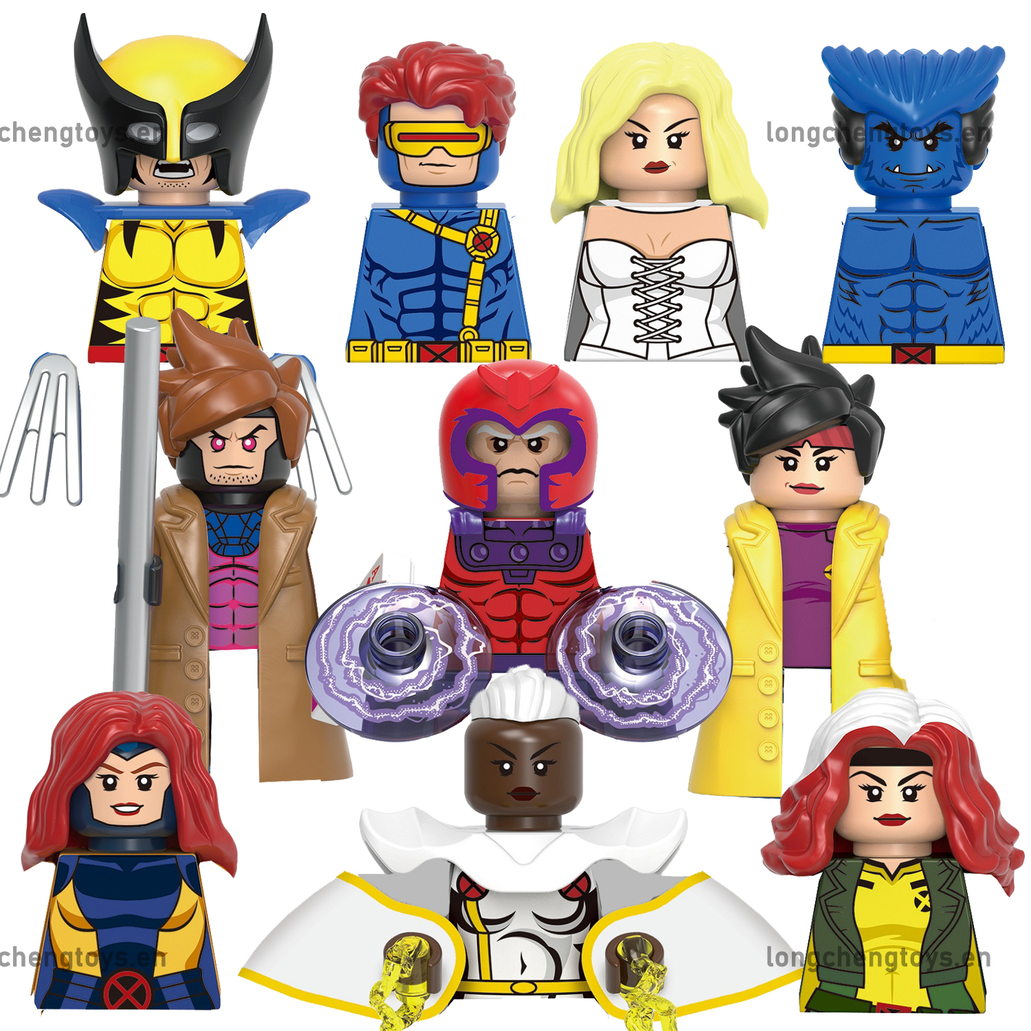 Brick X-men Super Heroes Movie Cyclops White Queen Magneto Gambit Building Blocks Mini Figures Bricks Collection Kid Toys G0166 