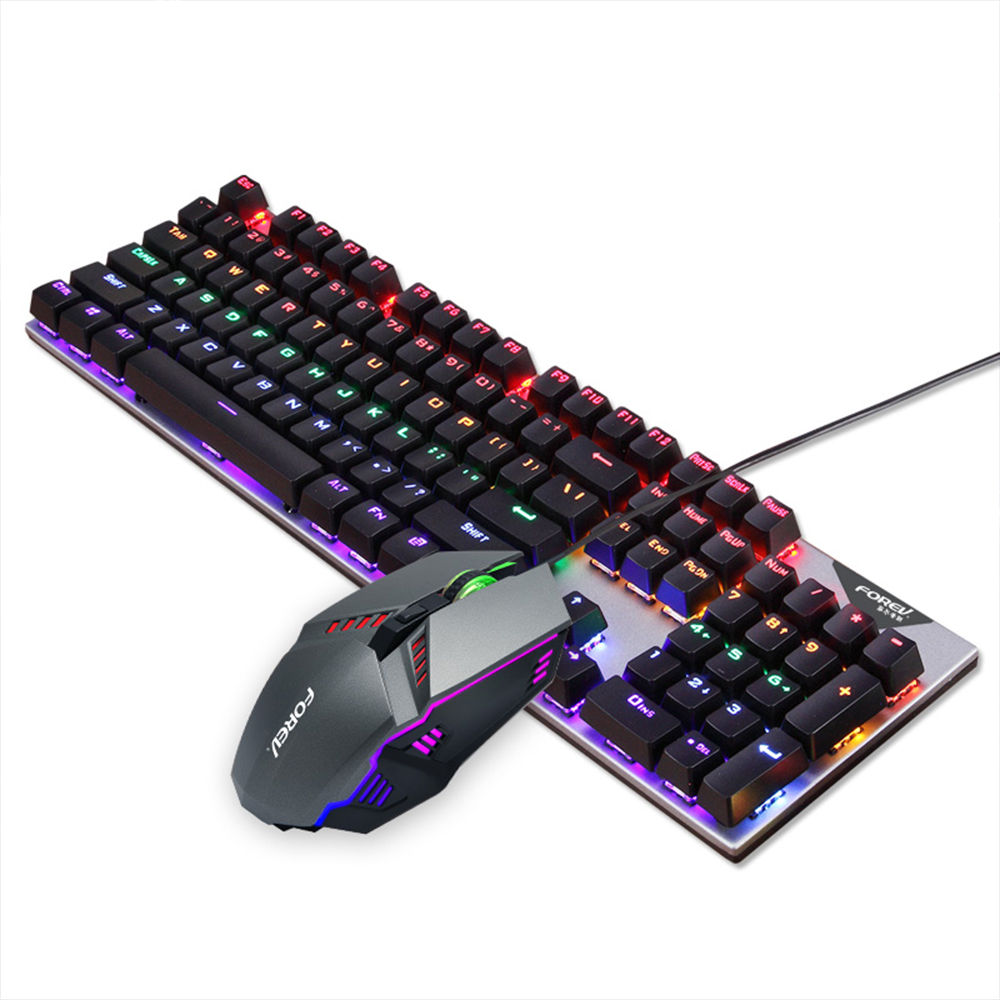 High Quality Office Gaming Mechanical Keyboard And Mouse Set Computer Pc Backlight Gaming Wired Usb Mouse And Keyboard Combo 
