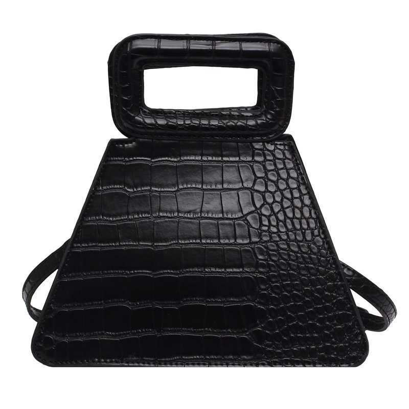 Ywmx Mobile Phone Bags Fashion Crocodile Pattern Triangular Bag Handheld Crossbody Female Bags 
