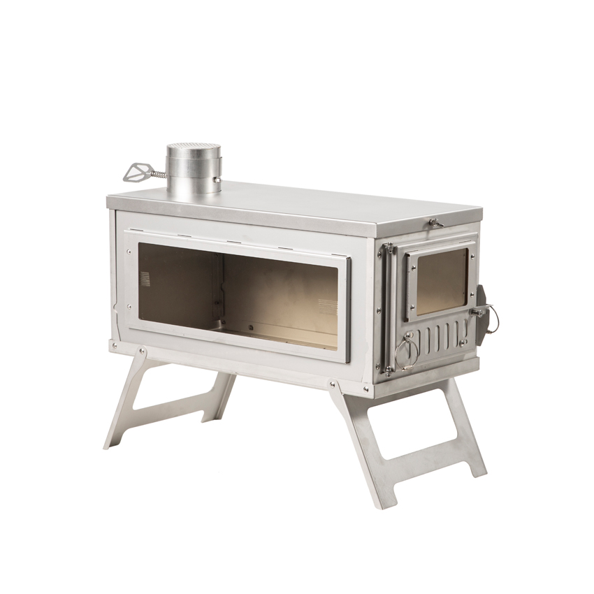 New Design Outdoor Stove With Glass Camping Stove Portable Out Door Tent Wood Stove Camping 