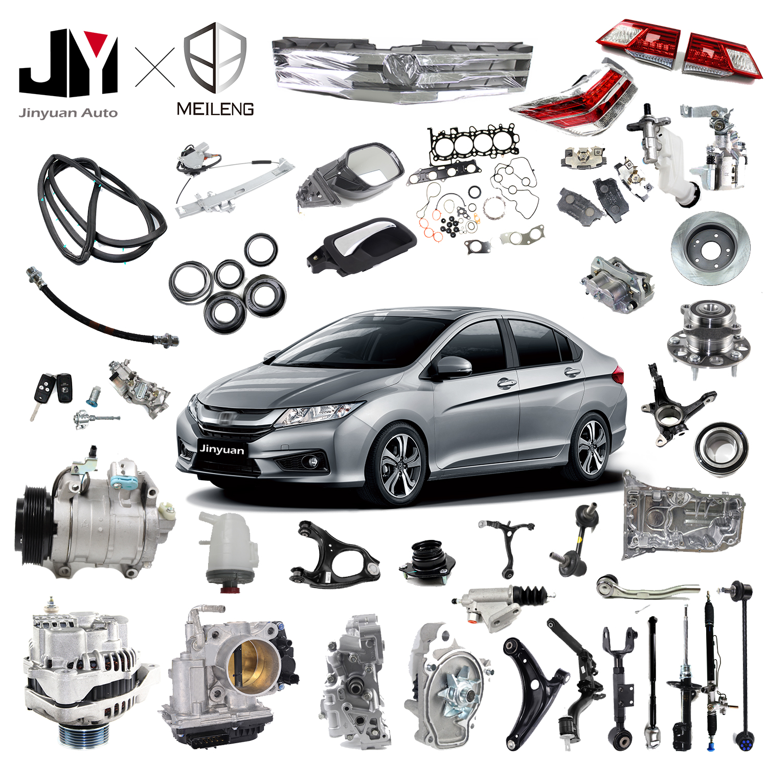 Meileng Auto Car Spare Parts For Honda City Gd6 Gd8 Gm2 Gm3 Gm6 2007 2008 2009-2014 2015 2016 2017 2018 2019 2020 2021 