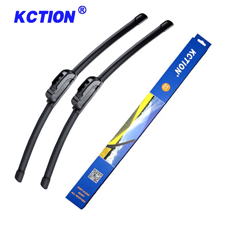 Kction All Season Car Accessories Auto Parts Universal Car Wiper Blade J-hook Soft Frameless Rubber Car Windshield Wipers 