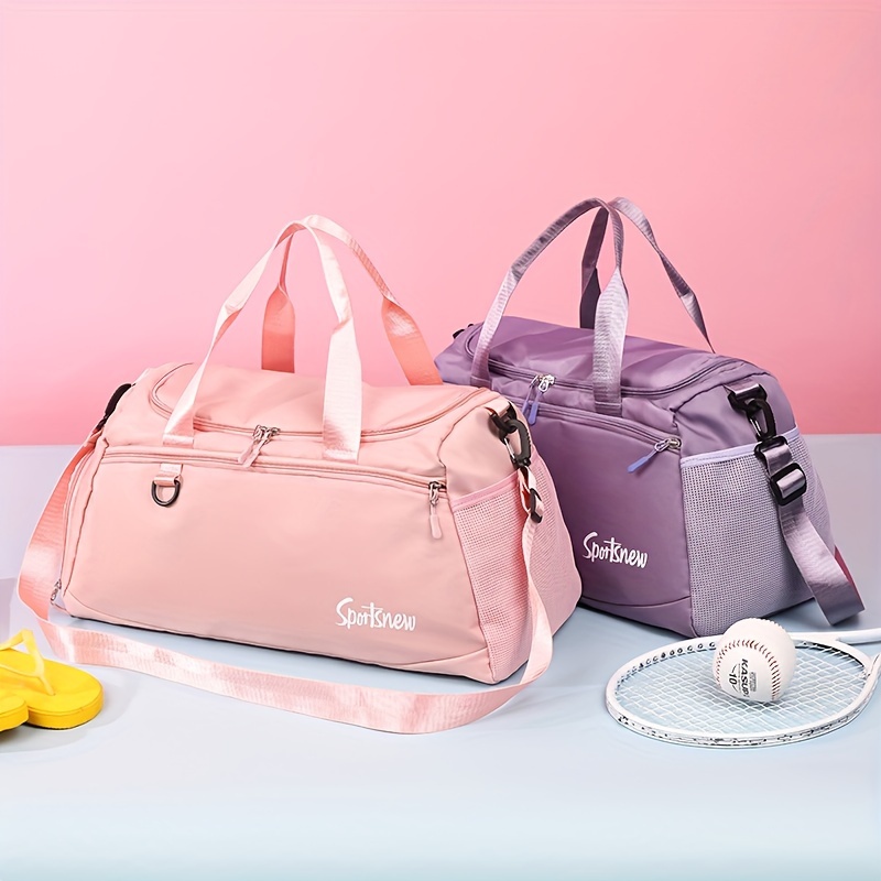 Custom Logo Organize Dance Nylon Sports Women Yoga Designer Fitness Weekender Overnight Waterproof Duffle Duffel Travel Bag 