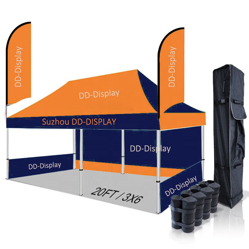 Outdoor Gazebo 10x10 10x20ft Folding Tent Pop Up Canopy Gazebo Folding Tent Movable For Exhibition Trade Show 