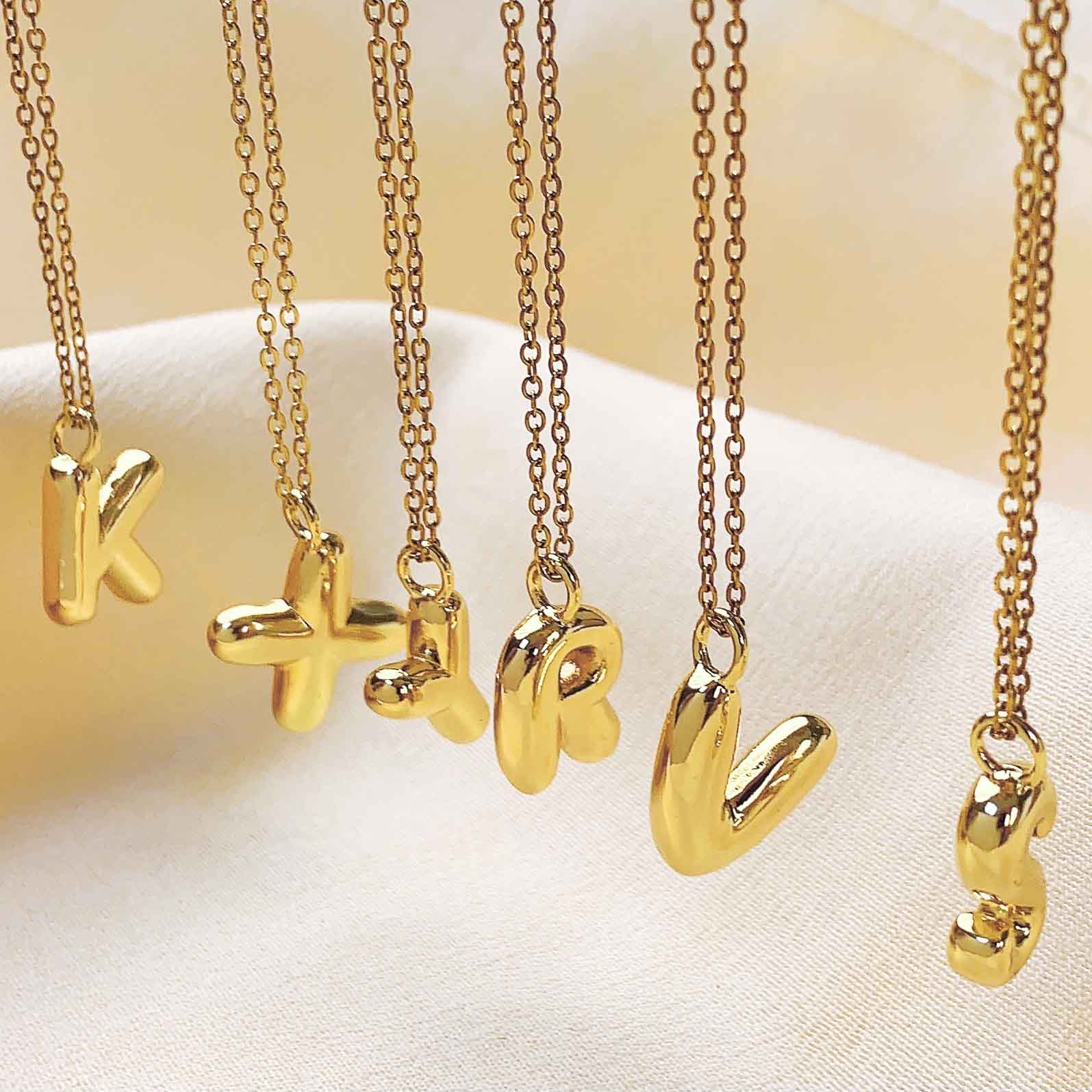 Women&#39;s Fashionable Copper Jewelry With English Letters Gold-plated Copper Pendant Necklace Suitable For Daily Wear By Women 
