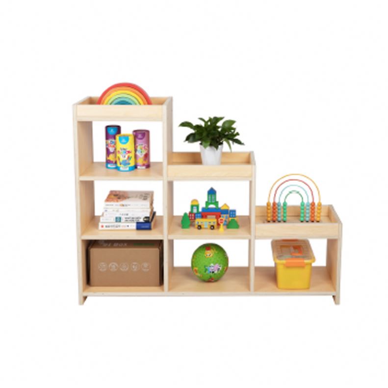 Kindergarten Montessori Thickened Solid Wooden Cabinet Children&#39;s Toy Cabinet Montessori Corner Storage Cabinet 