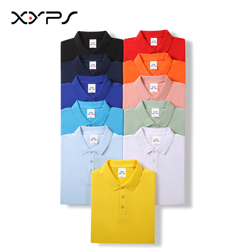 Custom Cotton T Shirt Cotton Men&#39;s Polo Shirt Embroidery Logo Fitness Wear Golf Polo T-shirts Custom Golf Mens Fashion Shirts 